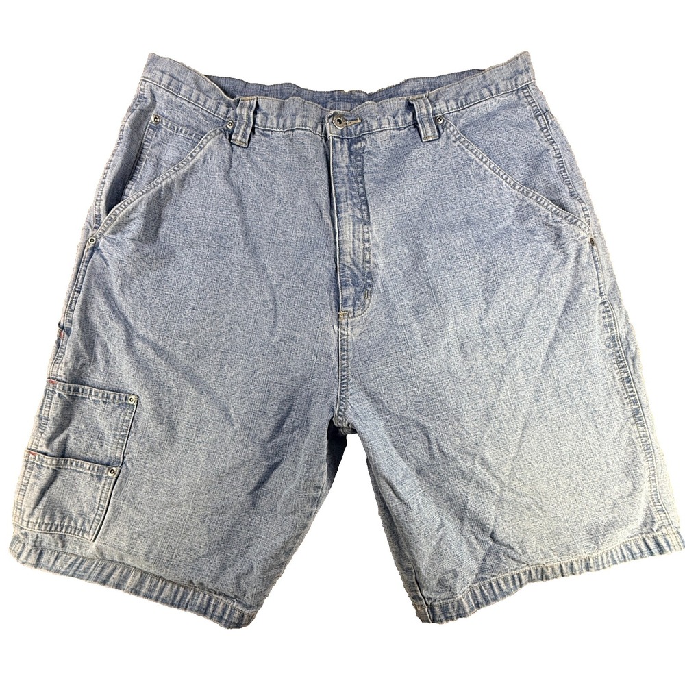 WRG Jean Co Carpenter Shorts Mens 42 Blue Denim Loose Baggy Y2K Skate Workwear